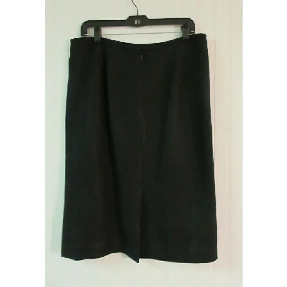 LESUIT BLACK SKIRT SIZE 14 - Picture 2 of 5
